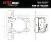 ELITE FOGLAMP TYPE MR YELLOW (PAIR)