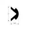 FLEXIBLE RUB RAIL INSERT KIT  BLACK