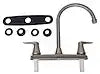 CATALINA 8' KITCHEN FAUCET NICKEL