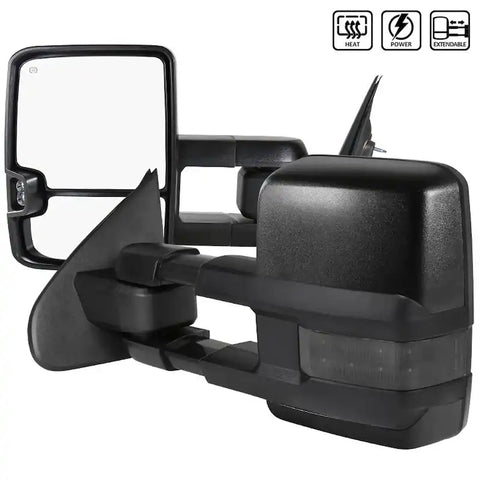 CHROME COVER TOWING MIRRORS - POWER