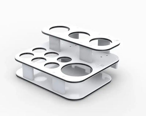 SQUARE DOUBLE STACK SIDE CADDY TBL