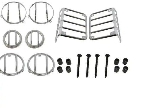 BLK MOUNTAIN BM13891-4SS JK POLISHED SS EURO GUARD SET