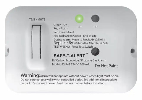 MTI Industry 85-741-WT-TR Carbon Monoxide/ Propane Leak Detector