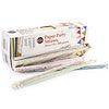 PAPER PARTY STRAWS  WRAPPED  ASSORT