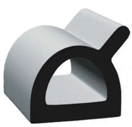 .695 X .695 'D'  EPDM  BL