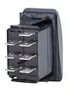 SWITCH CONTURA DPDT ON-ON BLK