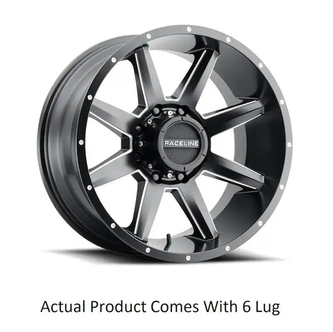 STRYKER SATIN BLACK MILLED 20X9 6X1