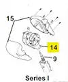 CAREFREE IDLER ASSY- BLK
