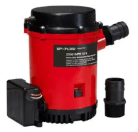 HD BIL PMP 2200 GPH W/ULT. SWIT 12V