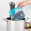 3 CUP REUSABLE SILICONE BAG TURQ