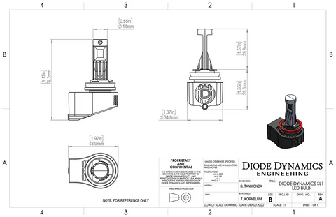 DIODE DYNAMC DD0218P 9005 SL1 LED BULBS PAIR)