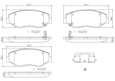 DISC BRAKE PAD SET
