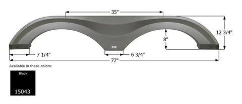 ICON 15043 FENDER SKIRT  TANDEM  GRAND DESIGN