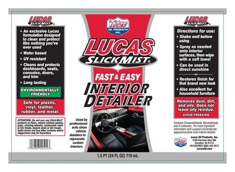 LUCAS OIL 10514 INTERIOR DETAILER