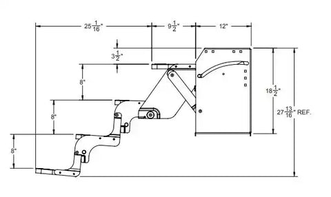 STROMBER SMFP-4400 24' QUAD STEP 8' DROP MAN