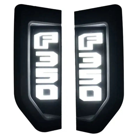 RECON ACCESS 264484BK 17-19 FORD F350 ILLUMINATED EMBLEMS