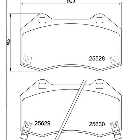 BREMBO P23182 DISC BRAKE PAD SET