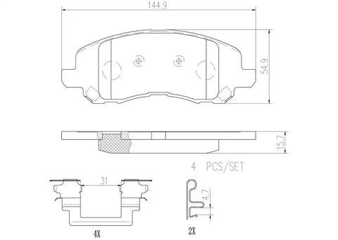 DISC BRAKE PAD SET