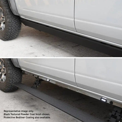 Go Rhino 20442564T Running Board E-Board E1 Protective Bedliner Coating Black Alu