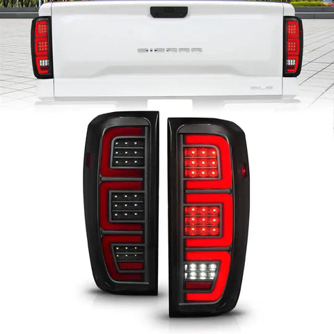 ANZO USA 311458 Tail Light Assembly LED Smoke Lens Black Housing Red Brake Light/