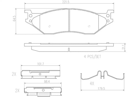 DISC BRAKE PAD SET