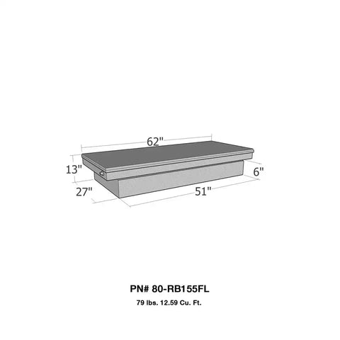 Westin 80-RB155FL - Brute Full Lid Tool Box