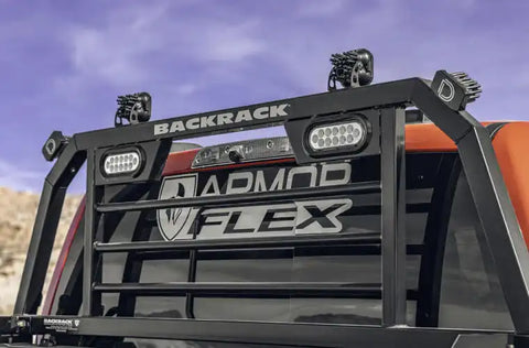 BackRack SRL600 Headache Rack SRL Series Short: Horizontal Bar Powder Coated Blac