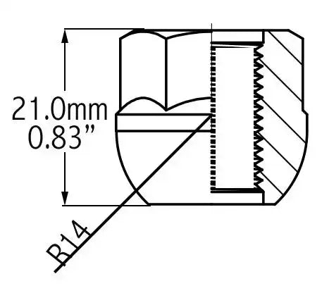 OE LUG-HONDA BALL-M12 1.5