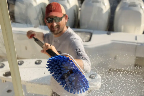 SHURHOLD IND 975 10' DECK BRUSH EXTRA SOFT BLUE NYLO