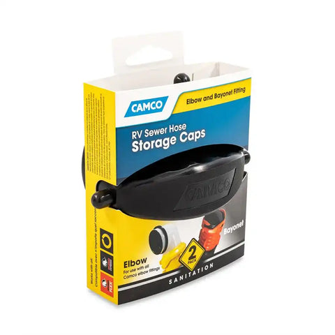 Camco 39753 Sewer Cap For Elbow or Bayonet Sewer Connectors Without Hose Connection