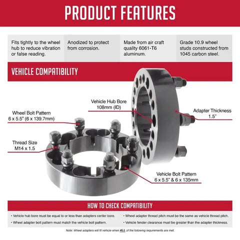 WHEEL ADAPTER  6061 FORGE