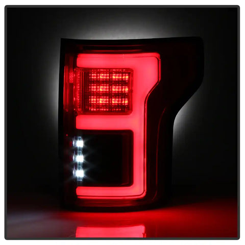 Spyder Automotive 5085320 Tail Light Assembly LED Clear/ Red Lens Bar Style Chrom