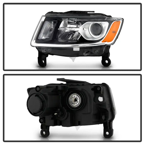 Spyder Automotive 9049637 Headlight Assembly OE Beam Clear Lens With Amber Reflecto