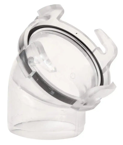 HOSE ADPATER 45  CLEAR