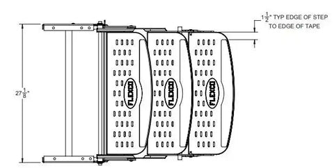 STROMBER SMFP-3200L 24' TRI STEP 9' DROP MANU
