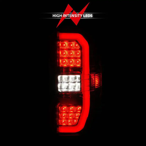 ANZO USA 311466 Tail Light Assembly LED Red/ Clear Lens Chrome Housing Red Brake