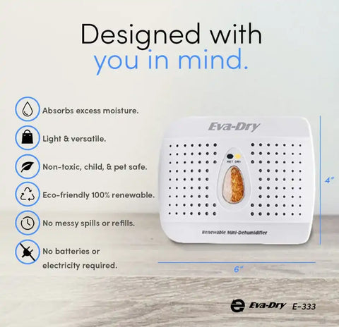MOMENTUM E-333 EVA-DRY MINI DEHUMIDIFIER