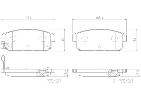DISC BRAKE PAD SET