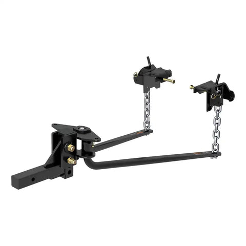 CURT 17051 Round Bar Weight Distribution Hitch With Integrated Lubrication (6-8K)
