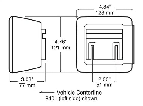 LED STOP/TAIL W/LICENSE L