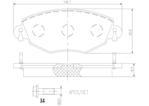 DISC BRAKE PAD SET