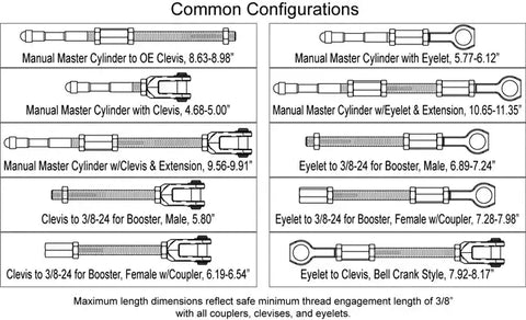 PUSH ROD  KIT UNIVERSAL M/C