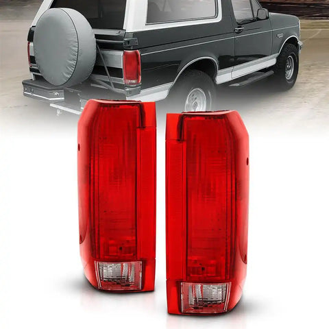 ANZO 311306 TAIL LIGHT ASSEMBLY; RED/CLEAR LENS