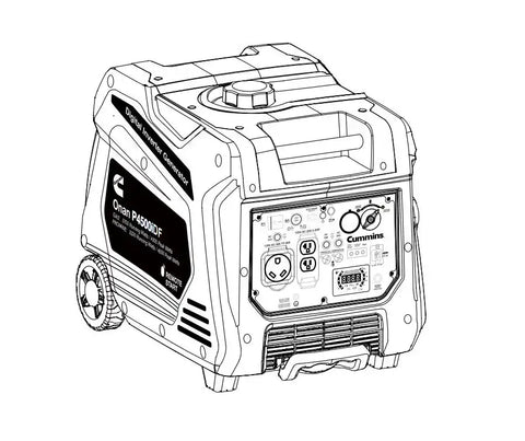 CUMMINS NW A068H732 P4500IDF DUAL FUEL GENERATOR