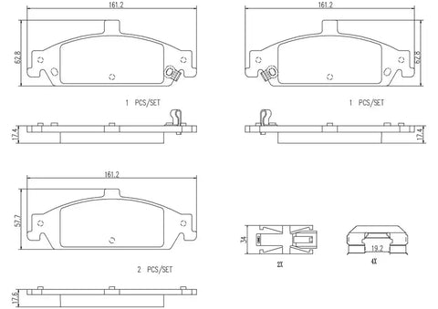 DISC BRAKE PAD SET