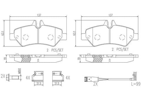 DISC BRAKE PAD SET