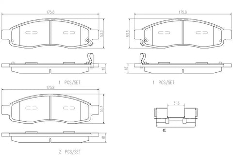 DISC BRAKE PAD SET