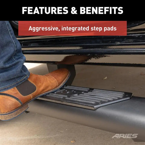 ARIES 2558055 ASCENTSTEP 5-1/2' X 85' BLACK STEEL