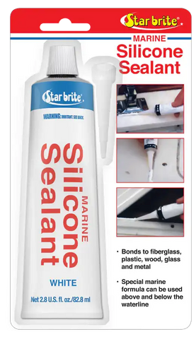 SILICONE SEALANT 2.8OZ WHT - CA