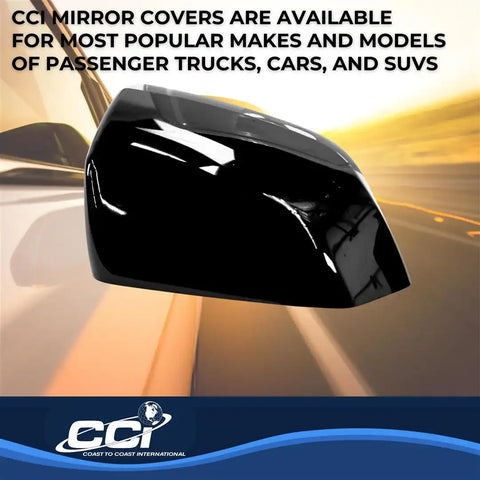 Coast To CCIMC67548BK Top Half Replacement Painted Gloss Black ABS Plastic Set Of 2